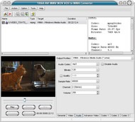 YASA AVI WMV MOV VOB to WMA Converter screenshot